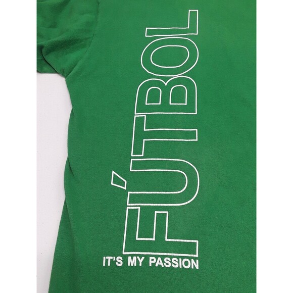Copa Univision 2012 T Shirt Austin Logo Futbol is my Passion Graphic Green Sz M - Picture 4 of 10